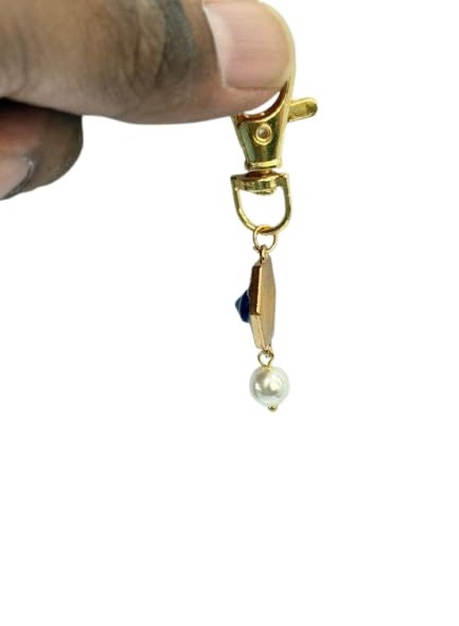 Bhavya Optic® Diamond Hexagonal Pearl Pet Charm, Decorative Collar Accessory for Cats and Dogs - Image 3